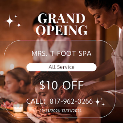 Mrs T foot spa listing photo